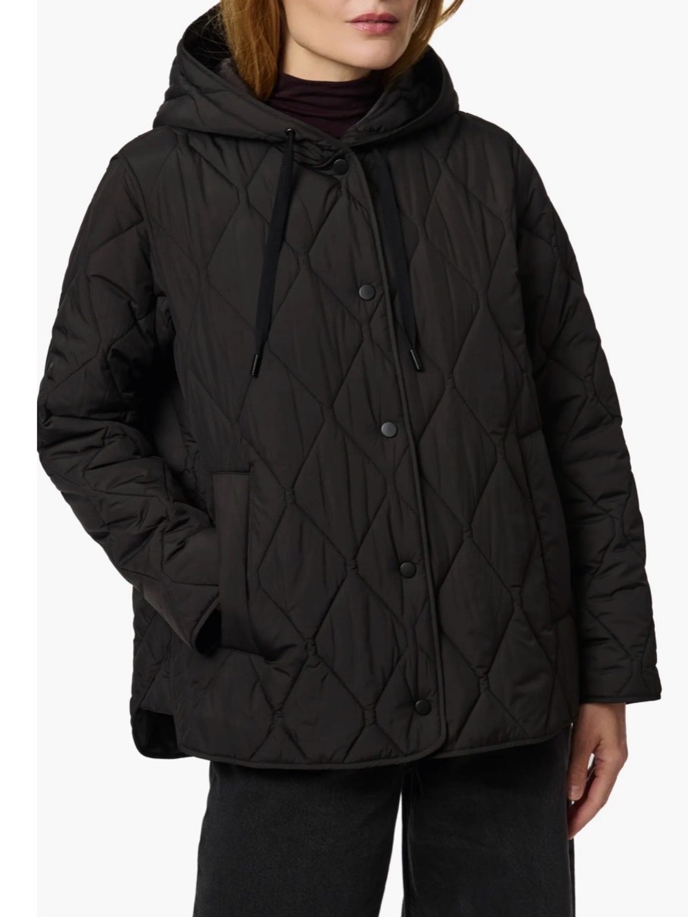 Bernardo Black Puffer Coat with Hood Size XL